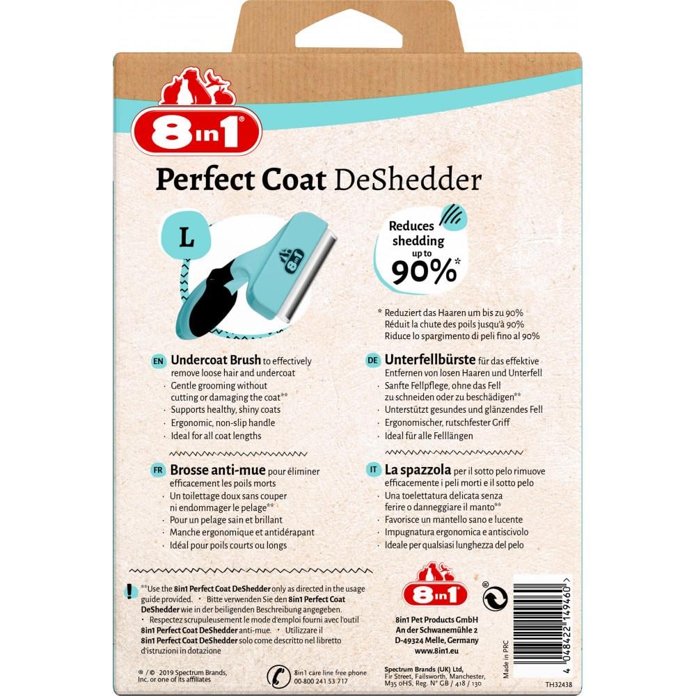 Дешеддер Perfect Coat DeShedder Dog 8in1 L 10 см (661617/151821/661509СПЕЦ) - фото 2