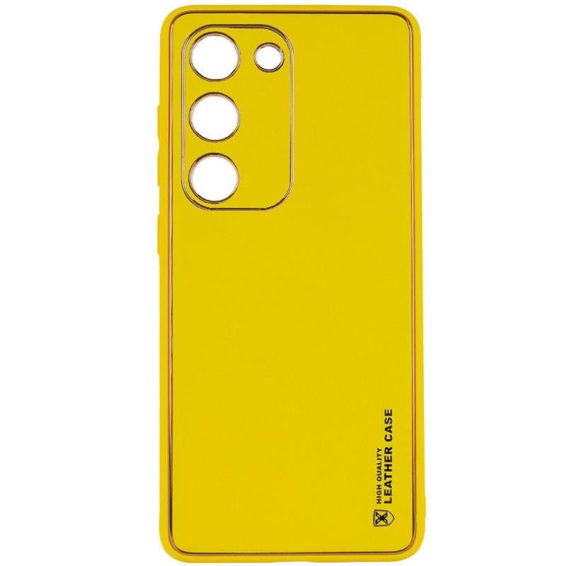 Протиударний Шкіряний Чохол Xshield для Samsung Galaxy S24 Жовтий / Yellow