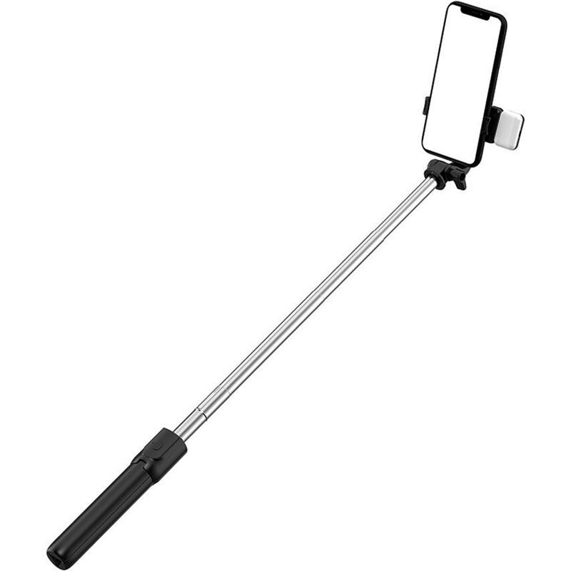 Селфі-монопод з підсвіткою та пультом U&P Selfie Stick R1S Black (SBO-R1S-BK) - фото 4