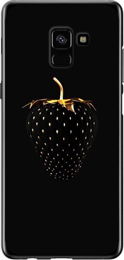 Чехол на Samsung Galaxy A8 Plus 2018 A730F Черная клубника (3585u-1345-42517)