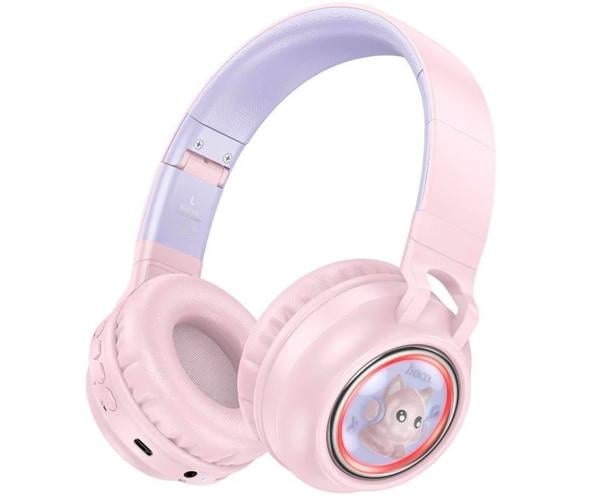 Навушники-гарнітура Bluetooth Hoco W50 400 mAh Pink