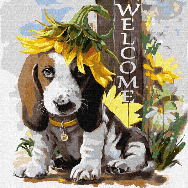 Картина по номерам Идейка Под подсолнухом 40x40 см (KHO4381)