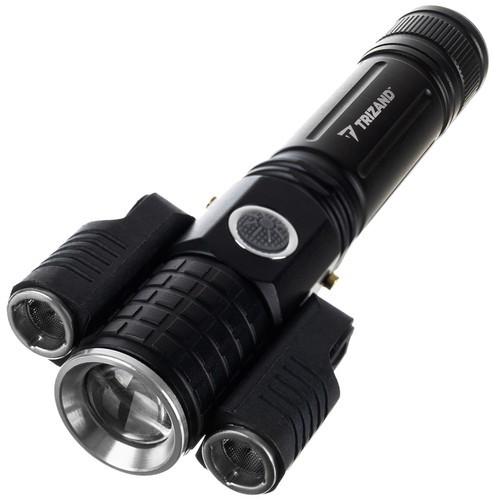Фонарь Trizand Searchlight T6 2 LED ZOOM 600 mAh Black (16af981c)
