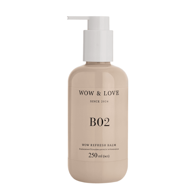 Бальзам для всіх типів волосся освіжаючий WOW & LOVE WOW REFRESH BALM B02 250 мл (4820296770076)