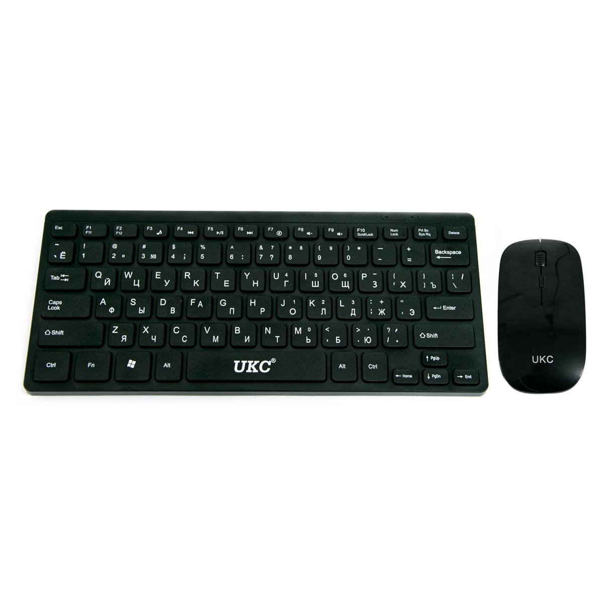 Беспроводная мышка и мини клавиатура Mini keyboard UKC KM901 Черный (1009020-Black)