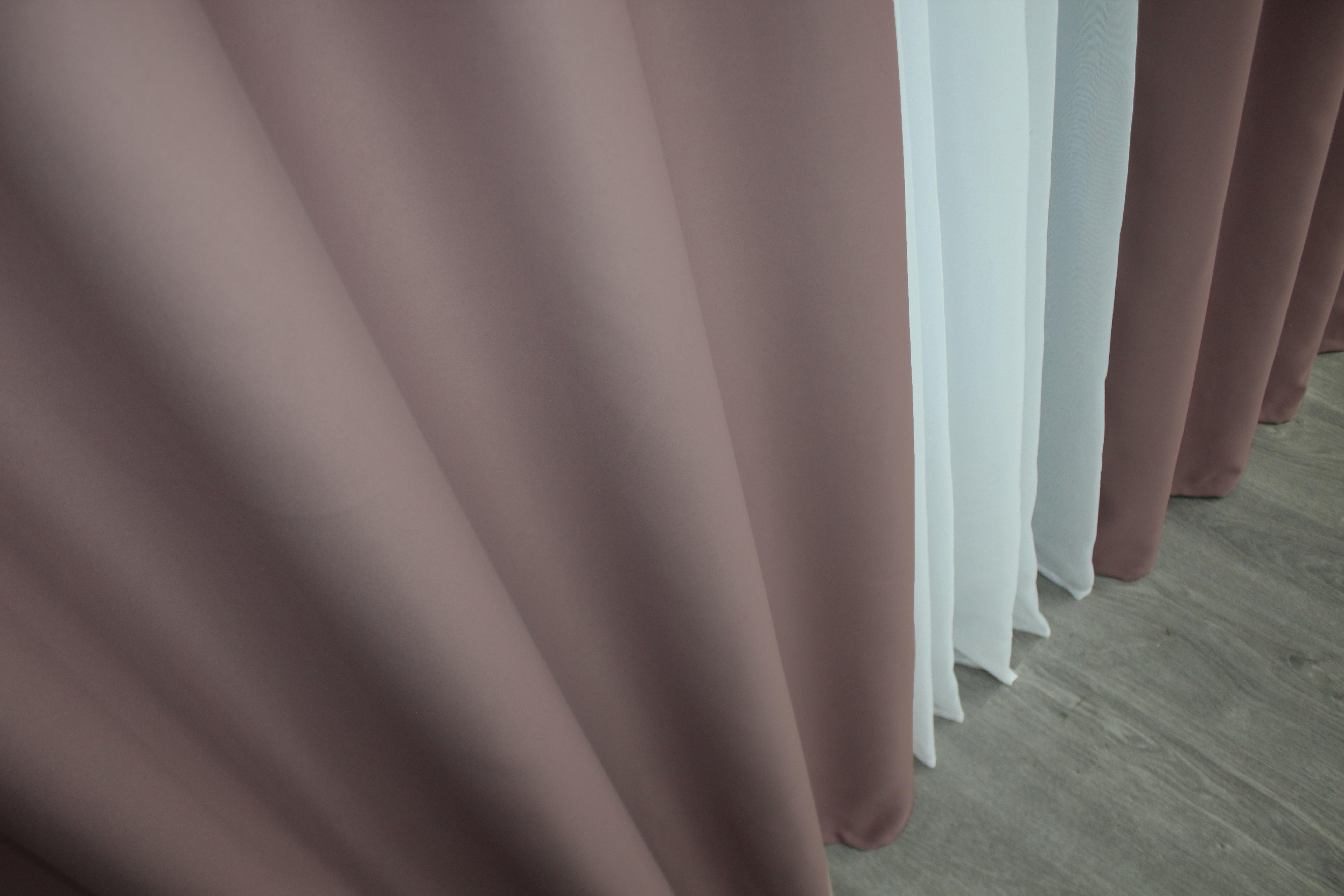 Комплект штор на люверсах VR-Textil Блэкаут Bagema Rvs № 1245ш 150х250 см 2 шт. Пудровый (37-0018) - фото 7 Комплект штор на люверсах VR-Textil Блэкаут Bagema Rvs № 1245ш 150х250 см 2 шт. Пудровый (37-0018) - фото 7