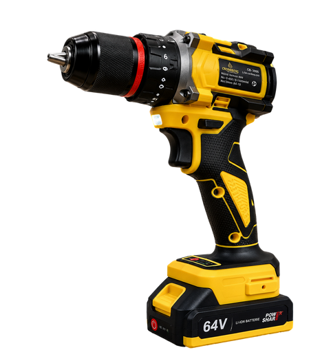 Шуруповерт аккумуляторный CB-3995 64V с набором насадок и 2 аккумуляторами (СВ-3995)
