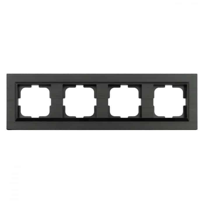 Рамка четырехместная QUANTUM Антрацит (405-350000-228)