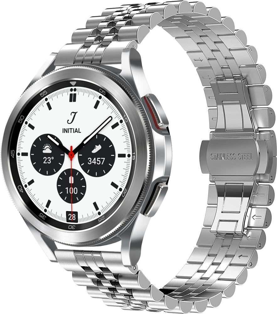 Браслет металлический Stech для Galaxy Watch 4 Classic 42 мм Silver (26909-59)