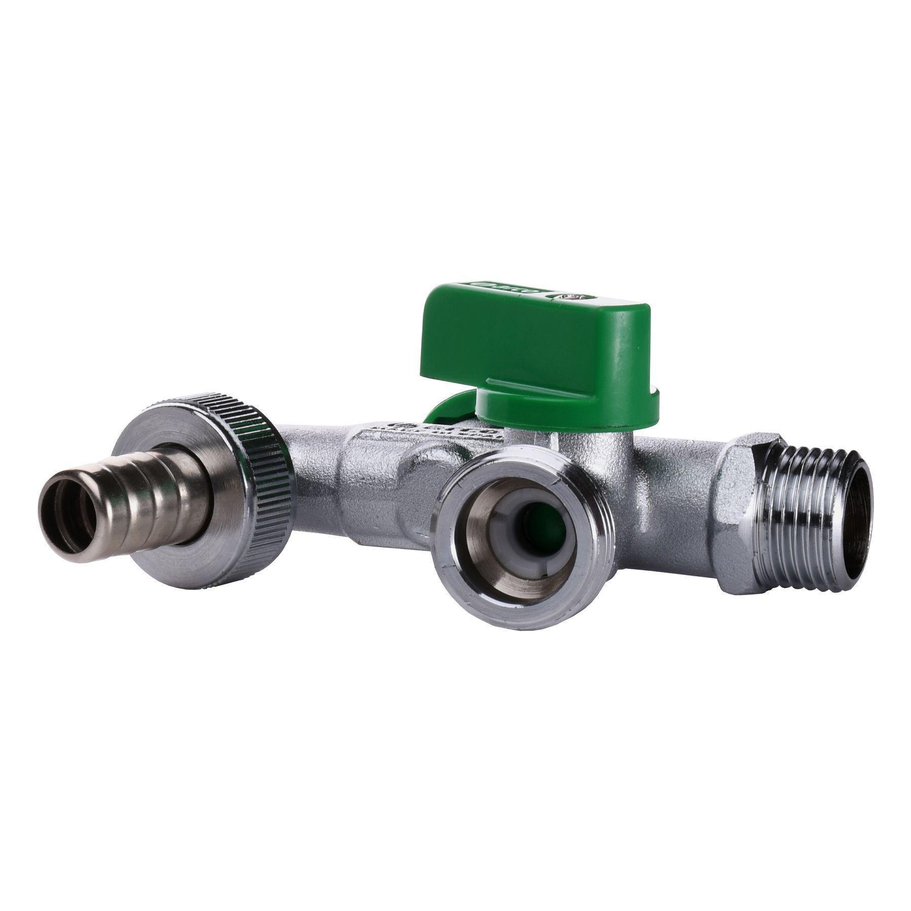 Кран кульовий для поливу подвійний Arco 00472 1/2″x3/4″x3/4″ (GSR-000013553) - фото 2