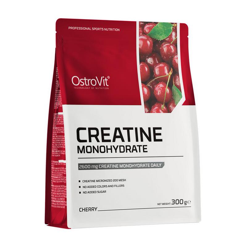 Креатин моногідрат без цукру OstroVit Creatine Monohydrate 300 г Вишня