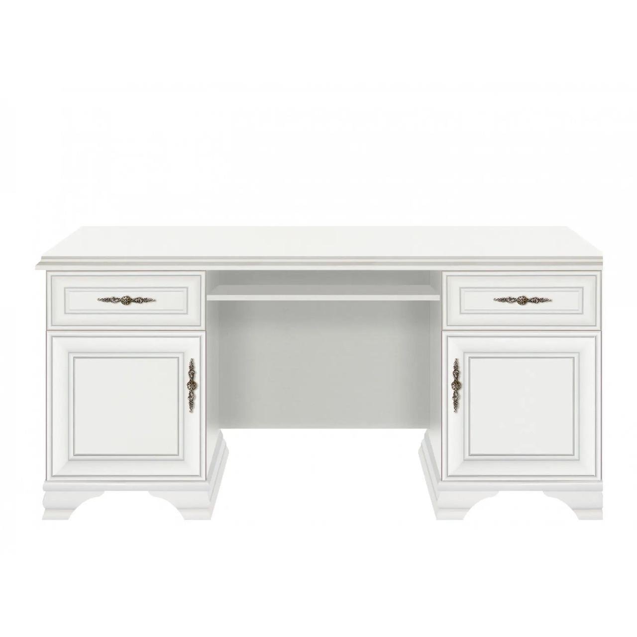 Стіл комп'ютерний ВМК Кентукі BIU2D2S Білий альпійський (GRB-1771) Стіл комп'ютерний ВМК Кентукі BIU2D2S Білий альпійський (GRB-1771)