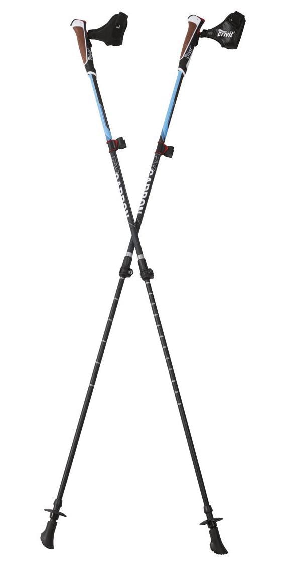 Палки для ходьби і гірського трекінгу CRIVIT® FX-Carbon Blue