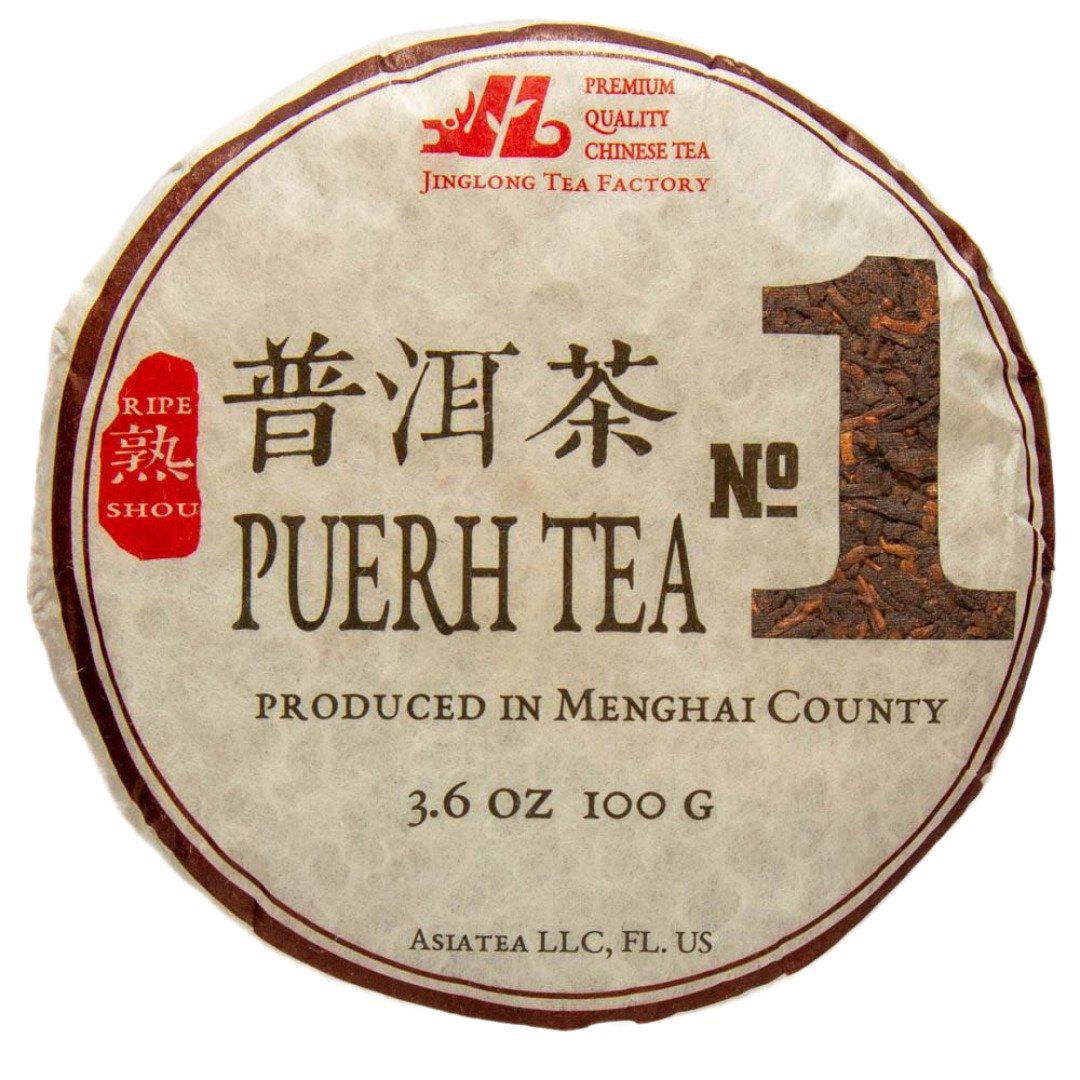 Чай Шу Пуер Цзин Лун №1 Puerh Tea №1 2021 р. млинець 100 г (P-21JLN1-100) Чай Шу Пуер Цзин Лун №1 Puerh Tea №1 2021 р. млинець 100 г (P-21JLN1-100)