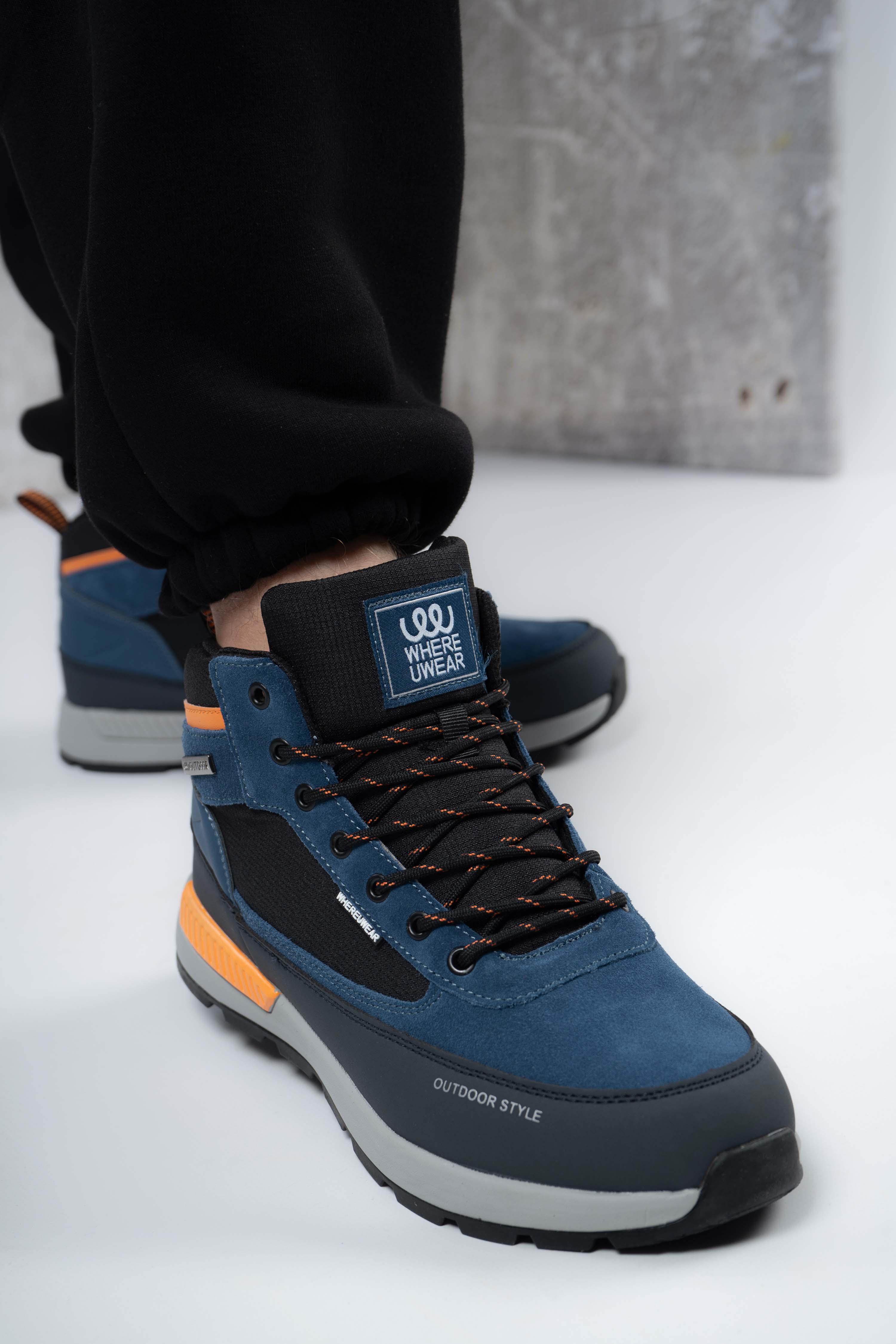 Ботинки мужские зимние на флисе Where Uwear 346915 р. 43 Серый