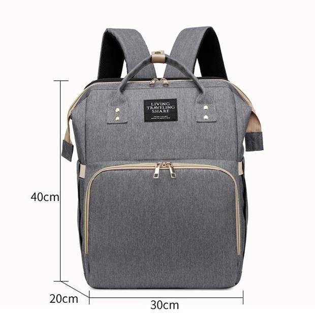 Рюкзак-сумка на коляску з ліжечком LIMHOO водонепроникний Сірий - фото 3 Рюкзак-сумка на коляску з ліжечком LIMHOO водонепроникний Сірий - фото 3