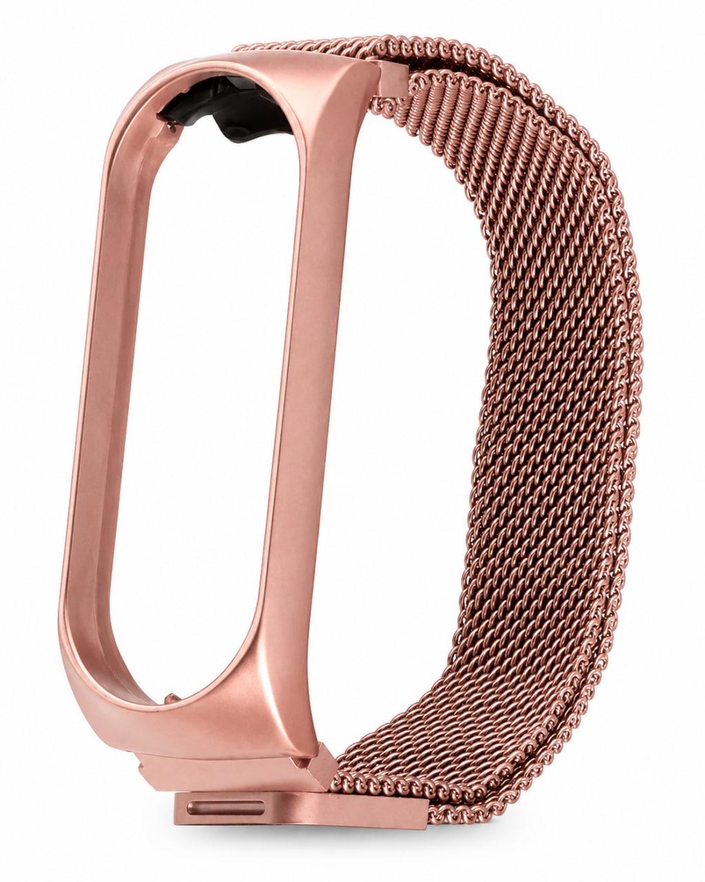 Браслет для фитнес-браслетов Миланская петля Mi Band 7 Rose Gold (000553574)