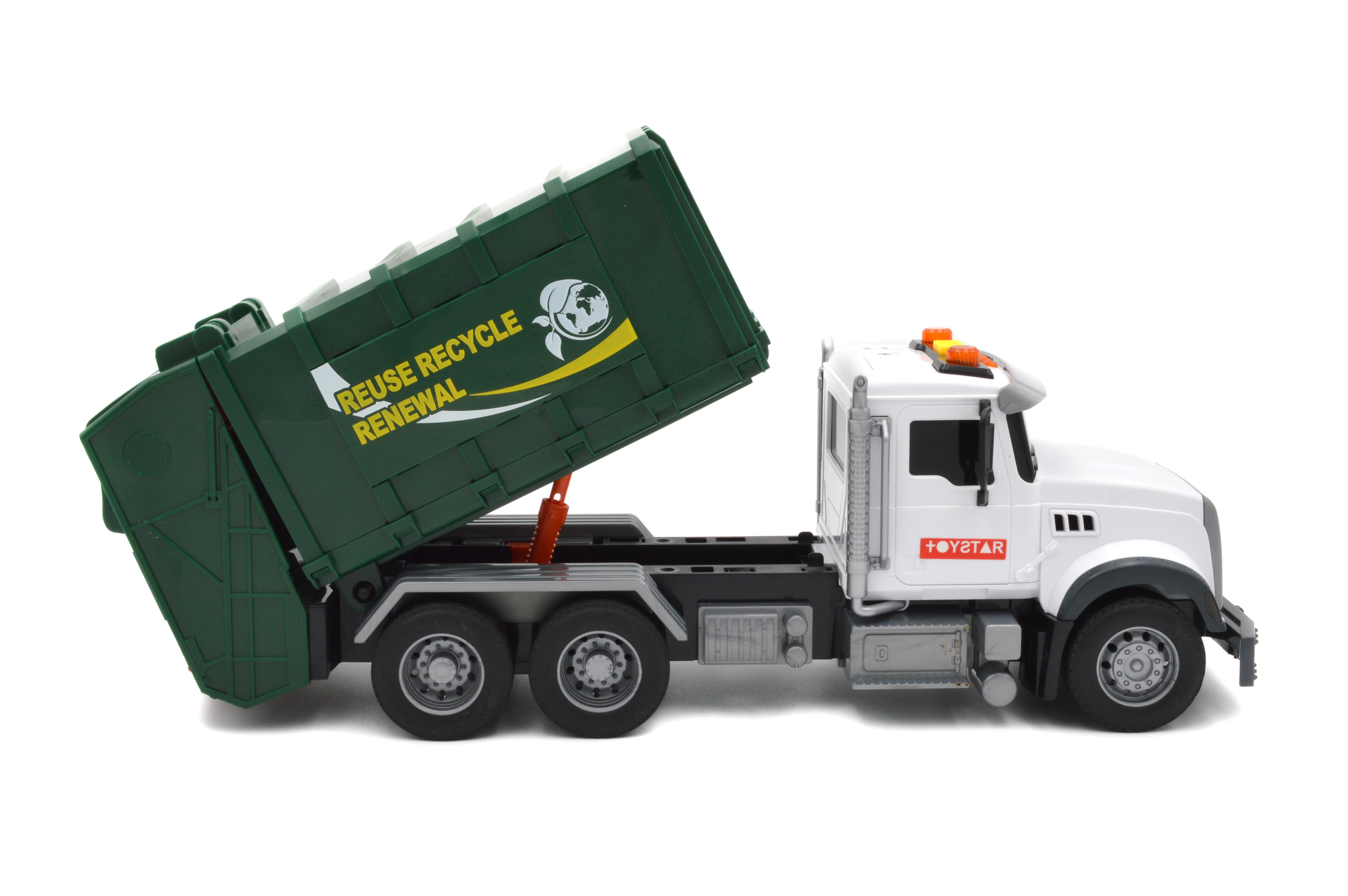 Машинка Мусоровоз с баками для мусора 666-13R инерция/звук/свет - фото 6 Машинка Мусоровоз с баками для мусора 666-13R инерция/звук/свет - фото 6