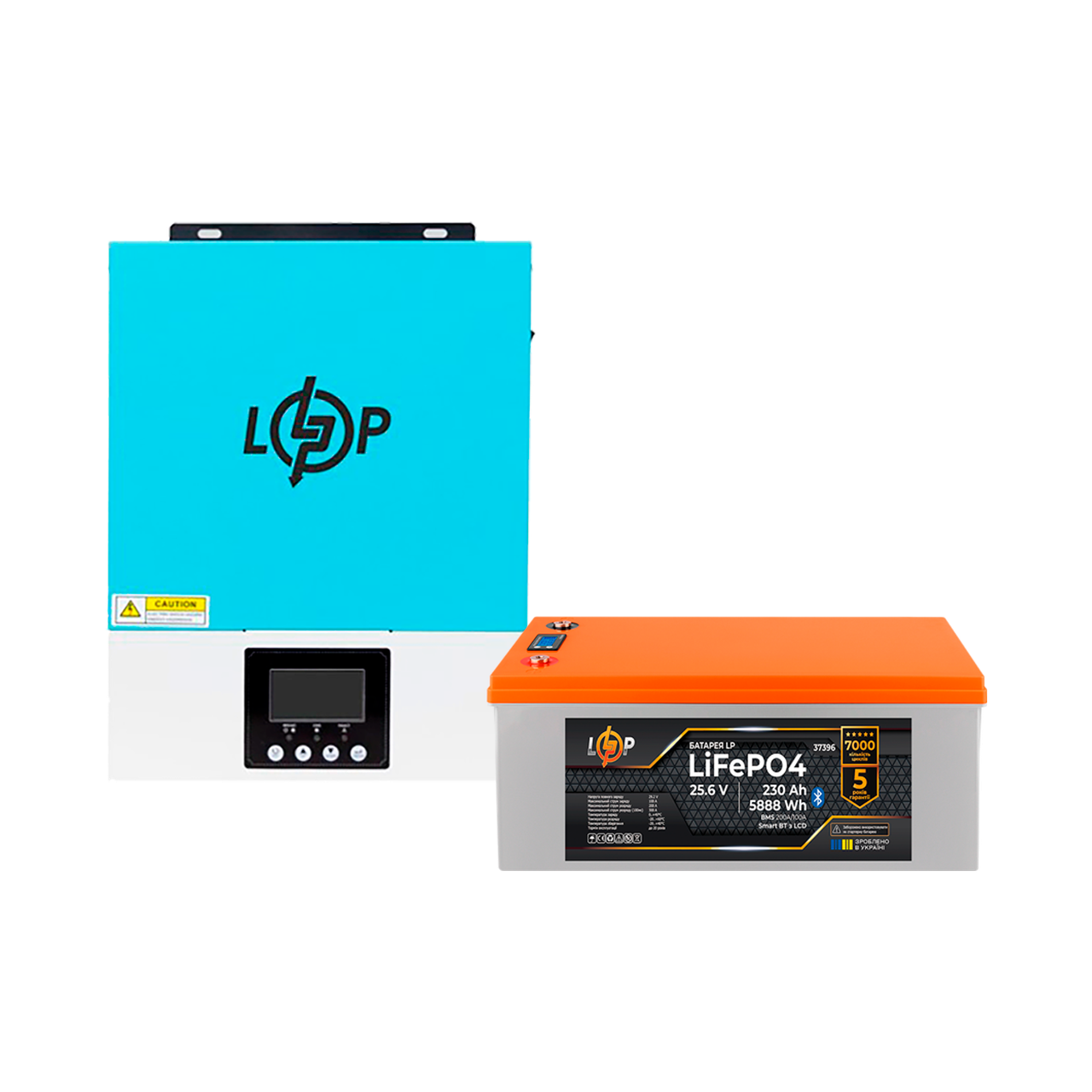 Комплект резервного питания LogicPower ИБП и литиевая LiFePO4 батарея UPS W3000 АКБ LiFePO4 5888W