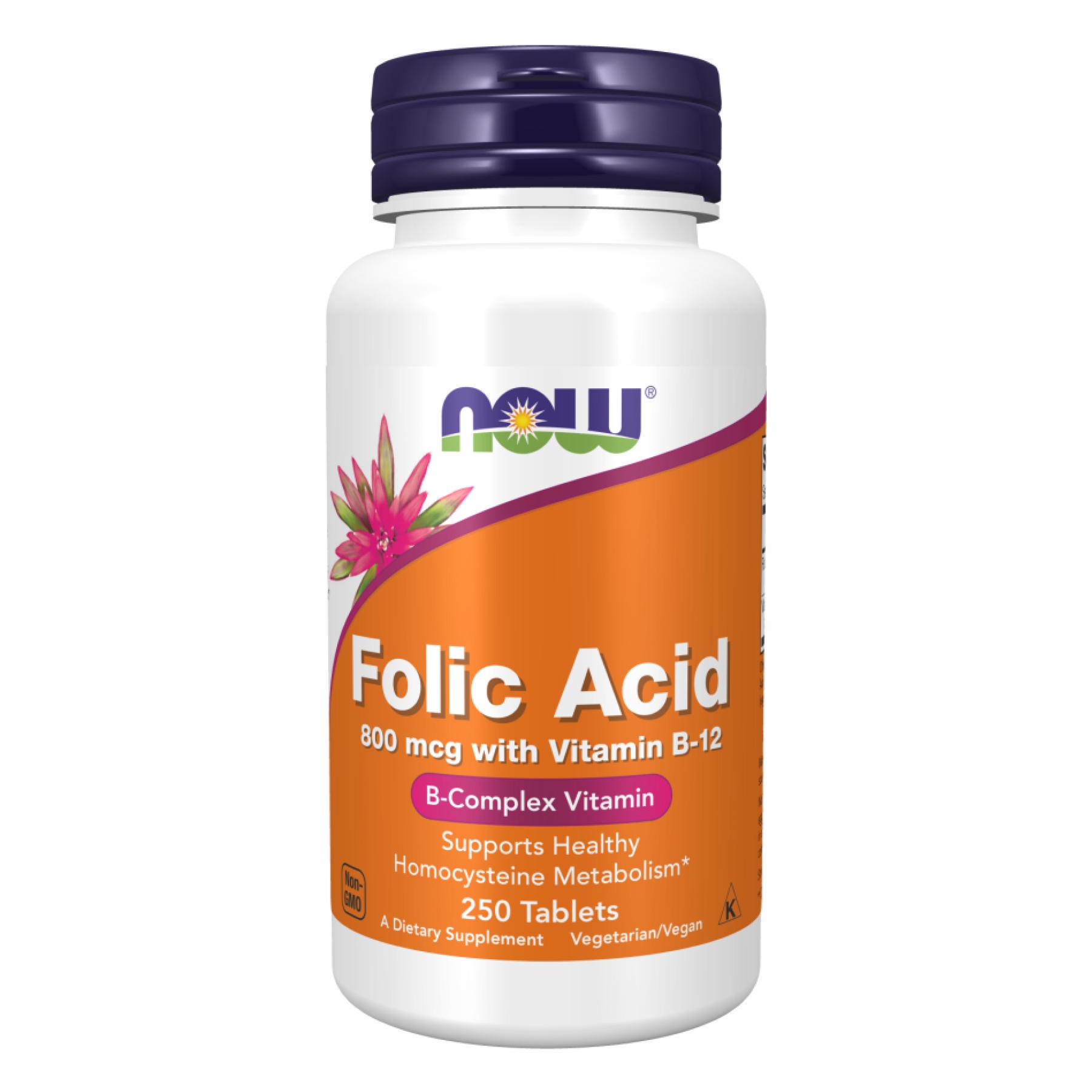 Натуральная добавка Folic Acid 800 mcg 250 tabs (2022-10-1501)