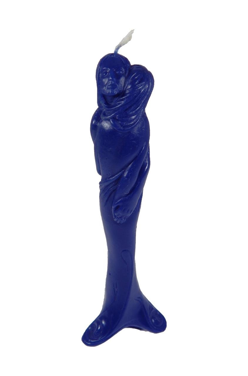 Свічка воскова Стелла кохання 13,5 см 2 шт. Синій