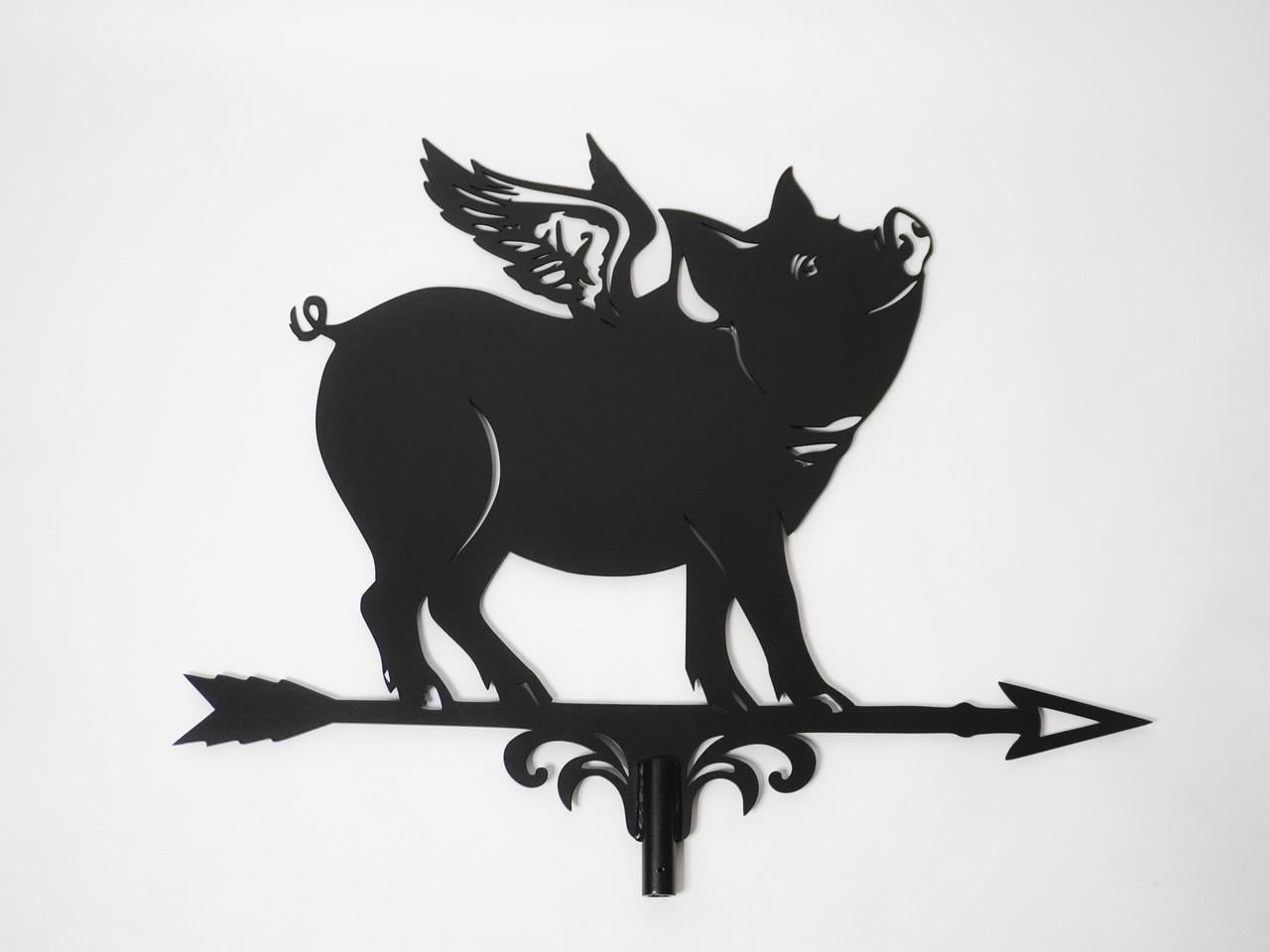 Флюгер на дах маленький Свиня на альтанку/колодязь/огорожу 75x45 см (1092386) Флюгер на дах маленький Свиня на альтанку/колодязь/огорожу 75x45 см (1092386)