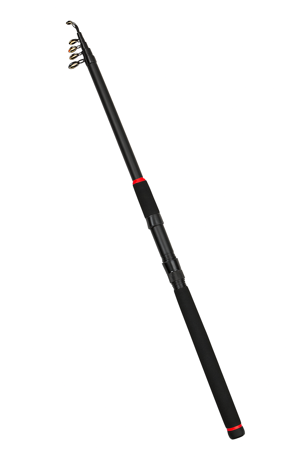 Спиннинг телескопический Namazu SF24324-2,4 с чехлом/складной до 66 см/тест 30-60 г/2,4 м Черный (28915352)