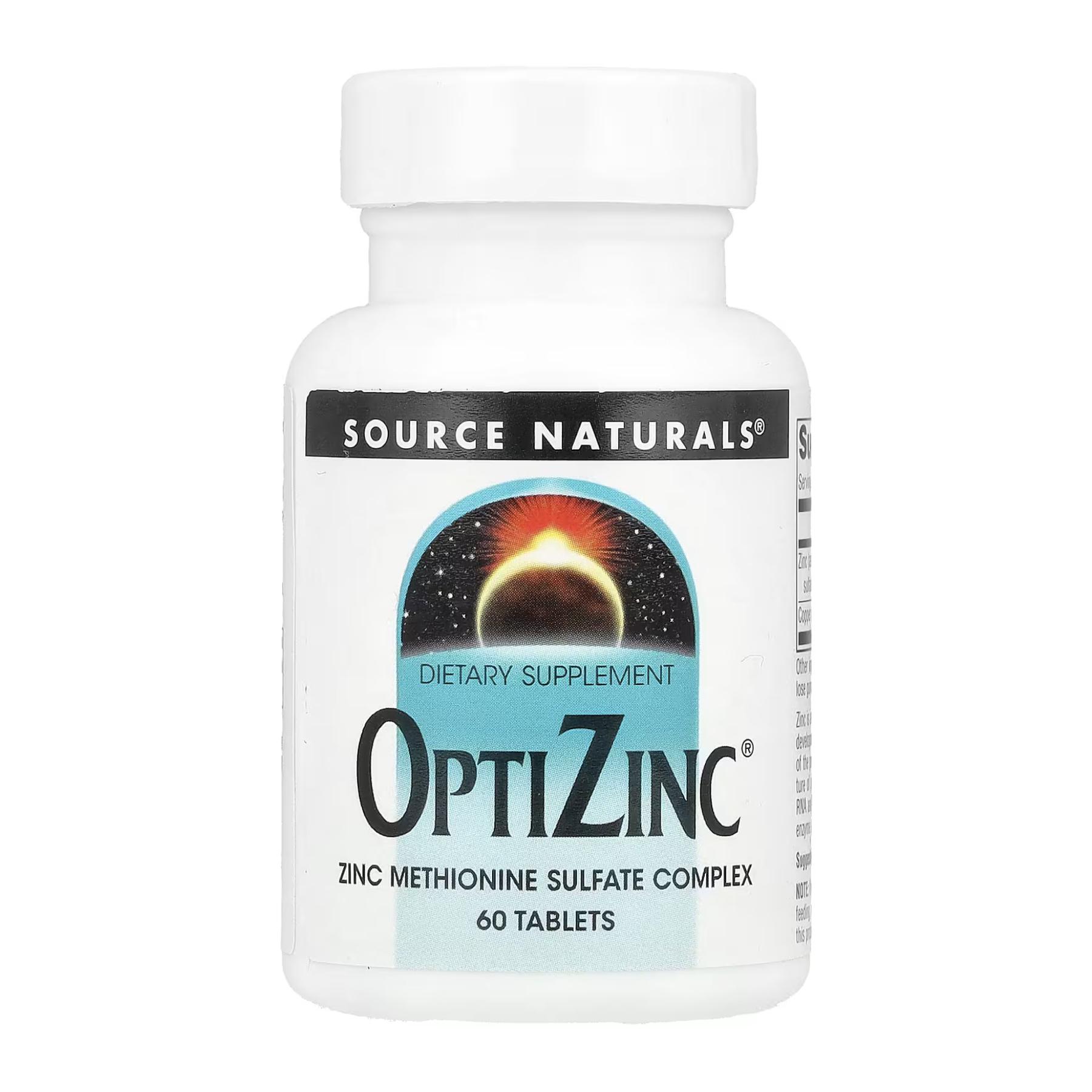 Цинк Source Naturals OptiZinc 60 таблеток (29779)