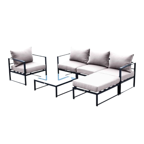 Комплект садовой мягкой мебели Loft с металлическим каркасом (KS-1274-NM)