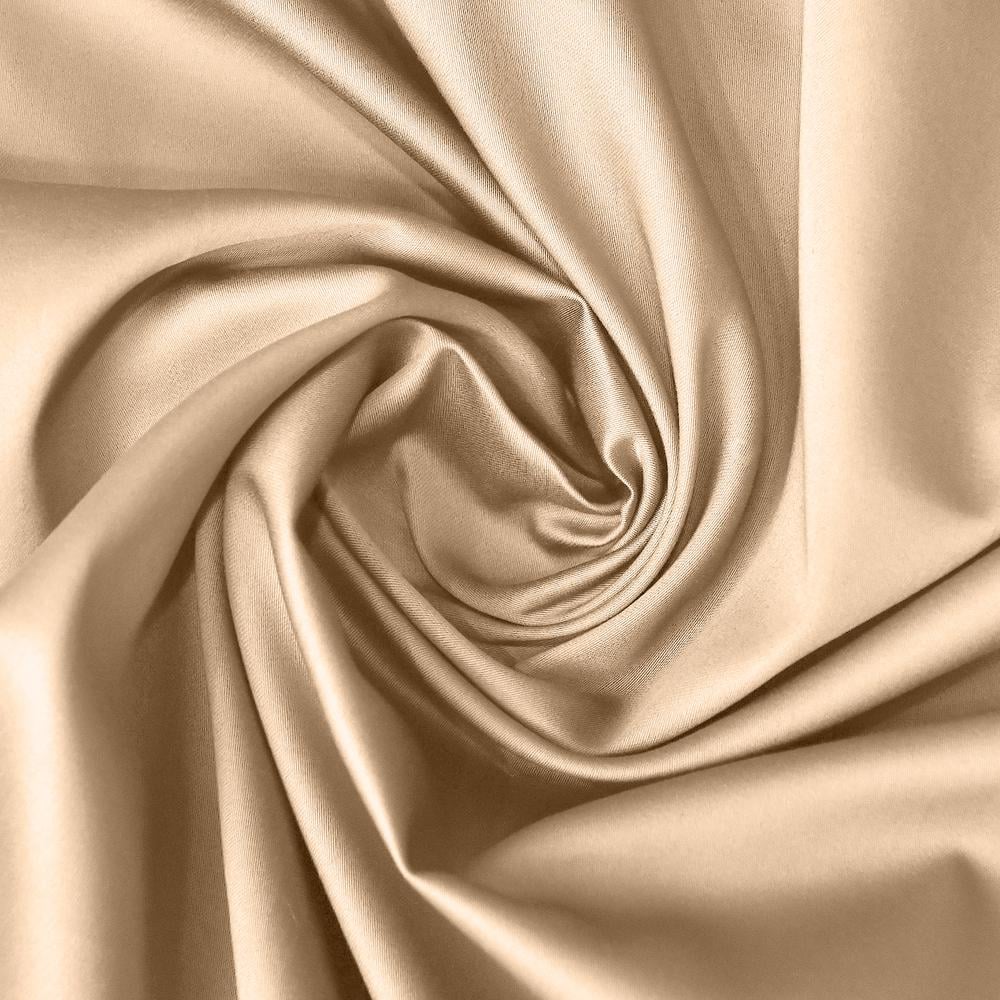 Тканина сатин 110 г/м2 300 ТС натуральна бавовна 240 см Бежевий (26870)