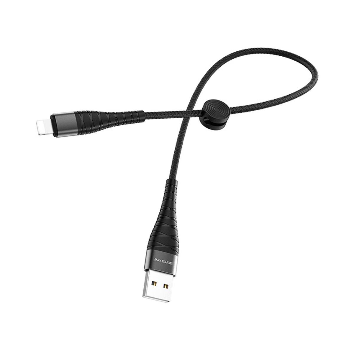 Кабель Borofone BX32 Munificent USB to Lightning 5A 0,25 м Black (BX32LB0.25) Кабель Borofone BX32 Munificent USB to Lightning 5A 0,25 м Black (BX32LB0.25)