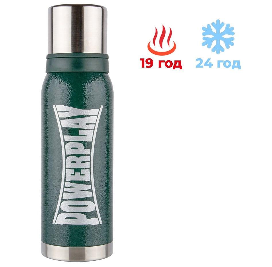 Термос PowerPlay 9001 1200 мл Зелений