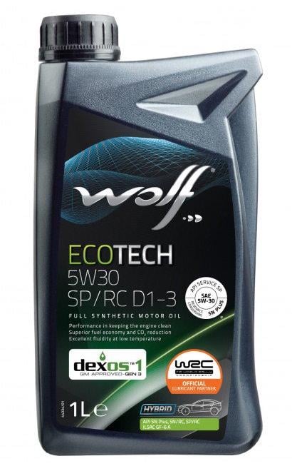 Моторна олива WOLF EcoTech SP/RC D1-3 SP GF-6A 5W-30 1 л (1049900)
