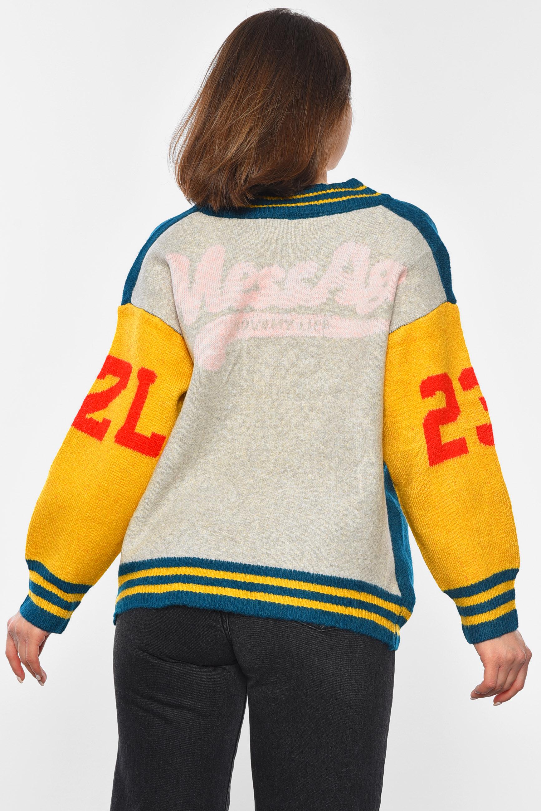 Кардиган женский L-XL Зеленый (193396) - фото 3