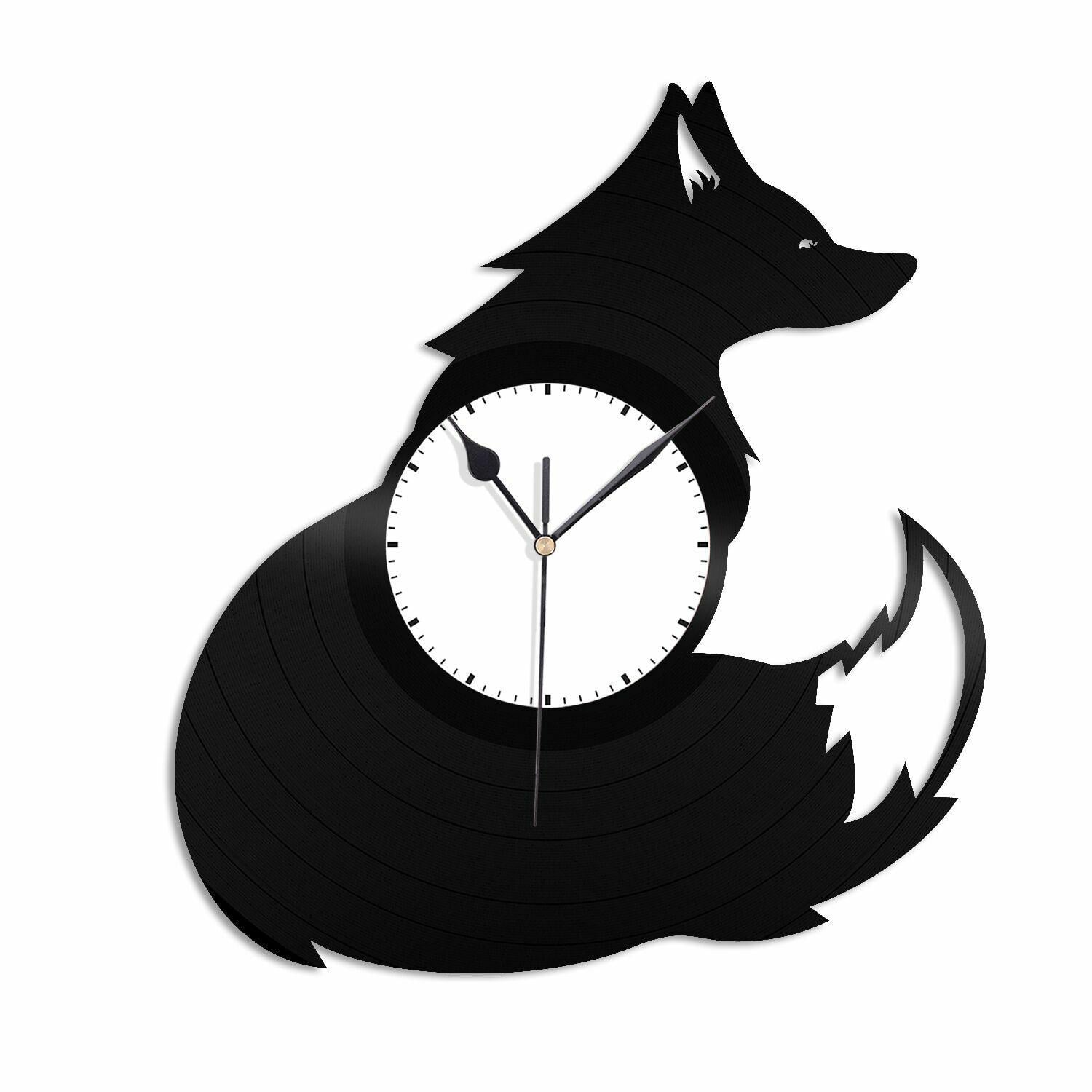 Часы настенные Лиса 1769 из виниловой пластинки