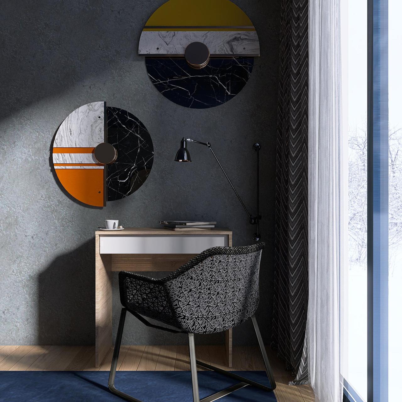 Письмовий стіл Еверест Сіті-750 750х380х746 мм Дуб сонома/Білий (EVR-20725.01)