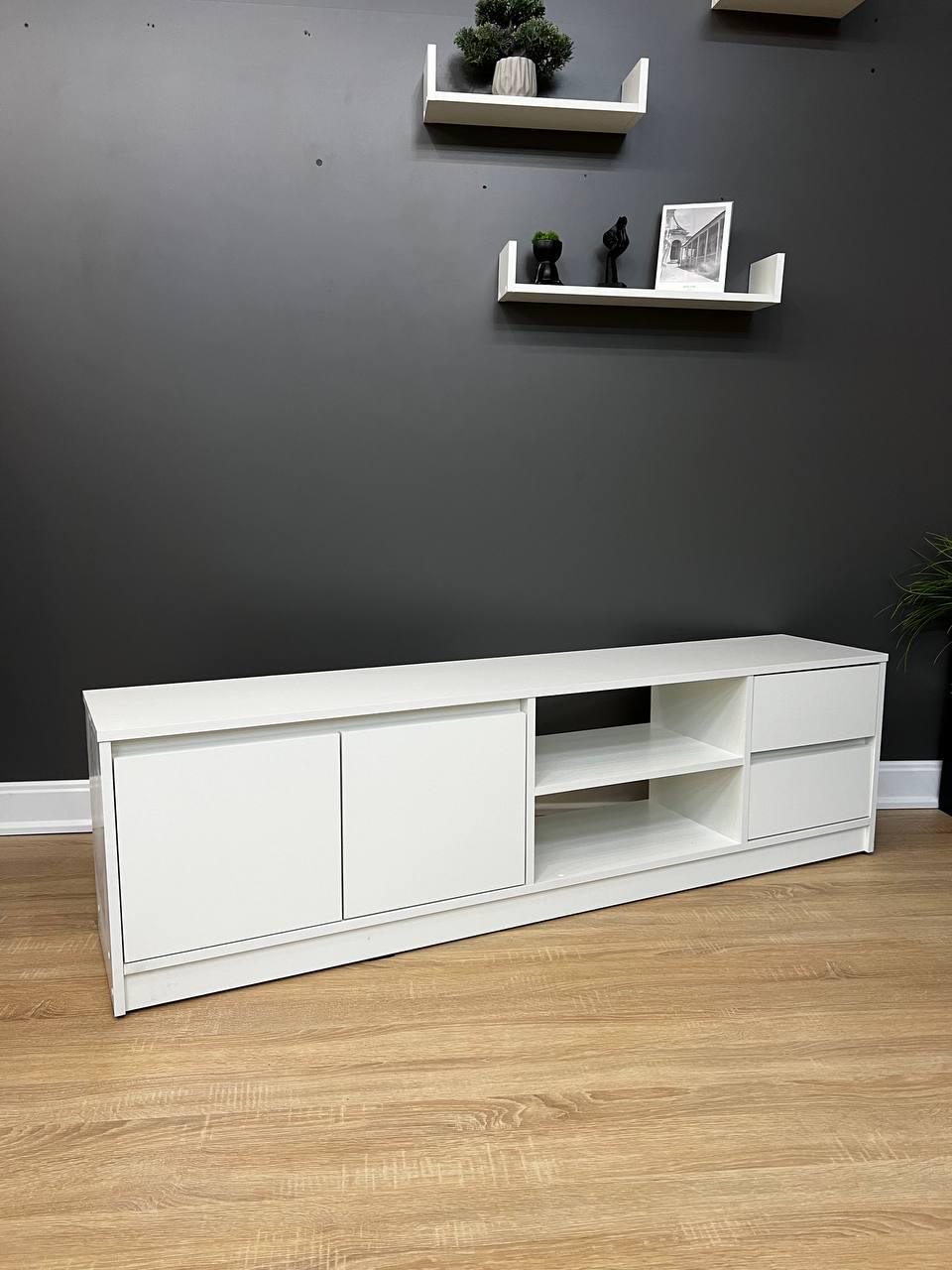 Тумба под телевизор City 1604х322х450 мм Белый - фото 1 Тумба под телевизор City 1604х322х450 мм Белый - фото 1