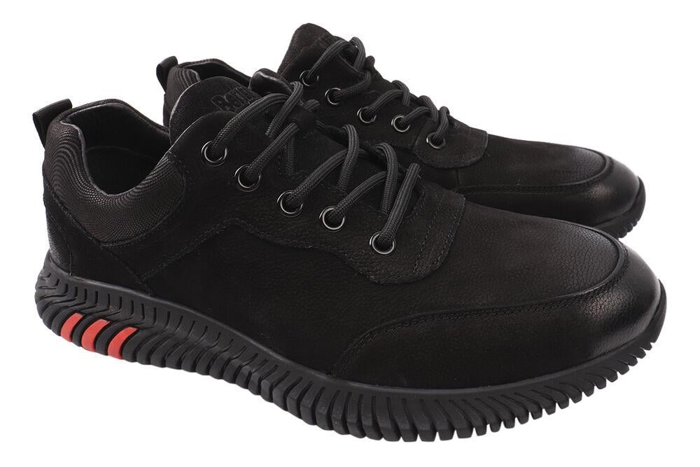 Туфли мужские Berisstini из кожи-из нубука р. 39 Черный (2-20/21DTC)