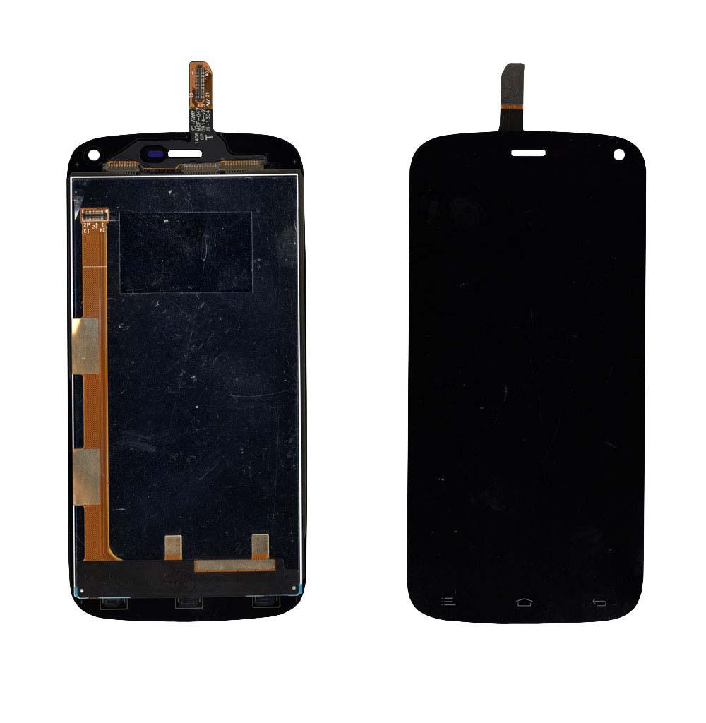 Матрица с тачскрином для телефона Fly IQ4410 Quad Phoenix Черный