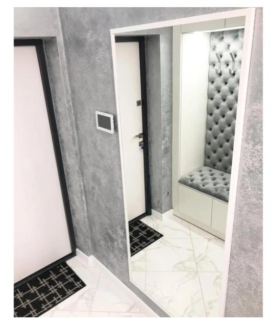 Зеркало настенное 2290 в полный рост в тонкой раме 1700х800 мм Белый (29371248)