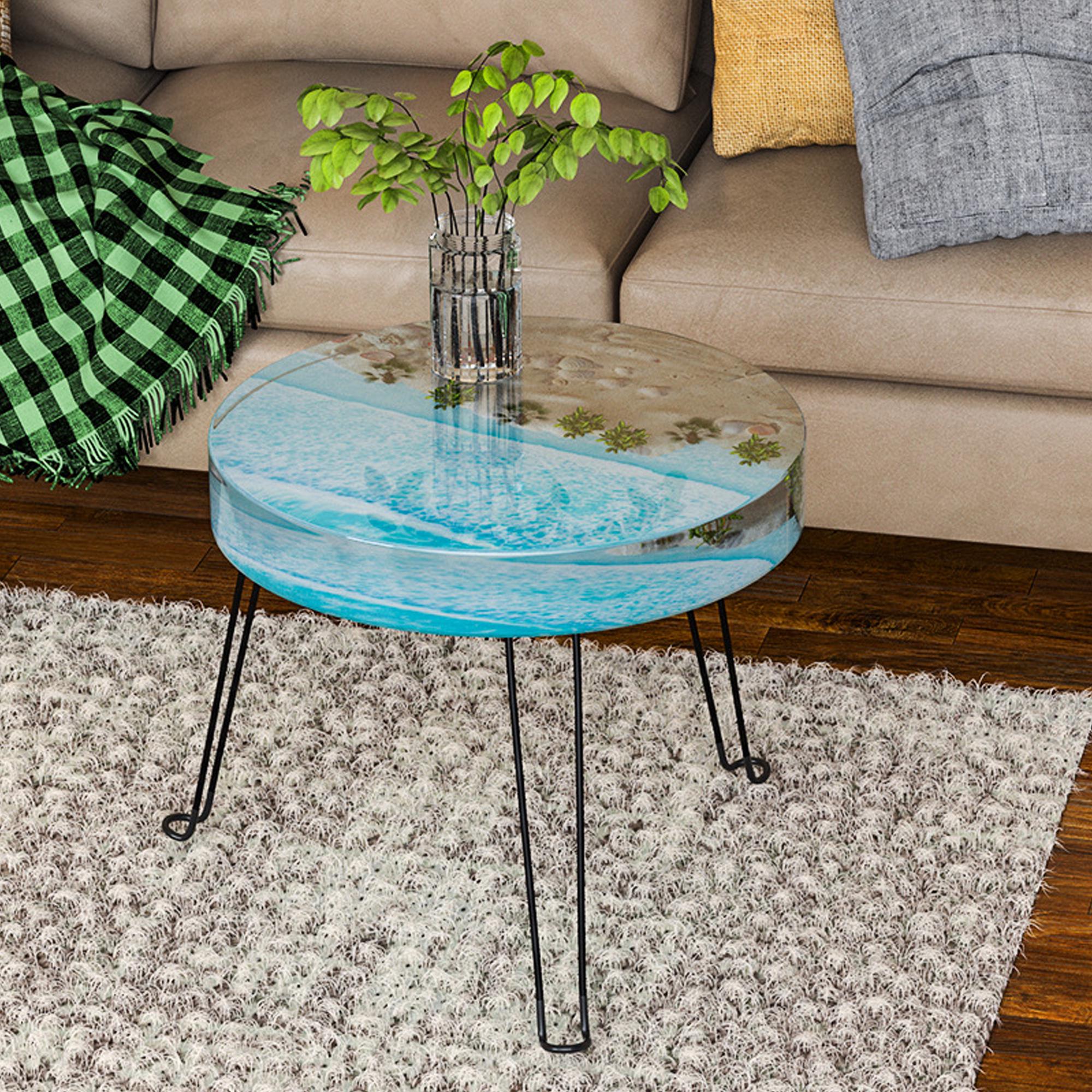 Молд силіконовий для виготовлення столиків столів / стільниць Skoven з епоксидної смоли 36 см - фото 4