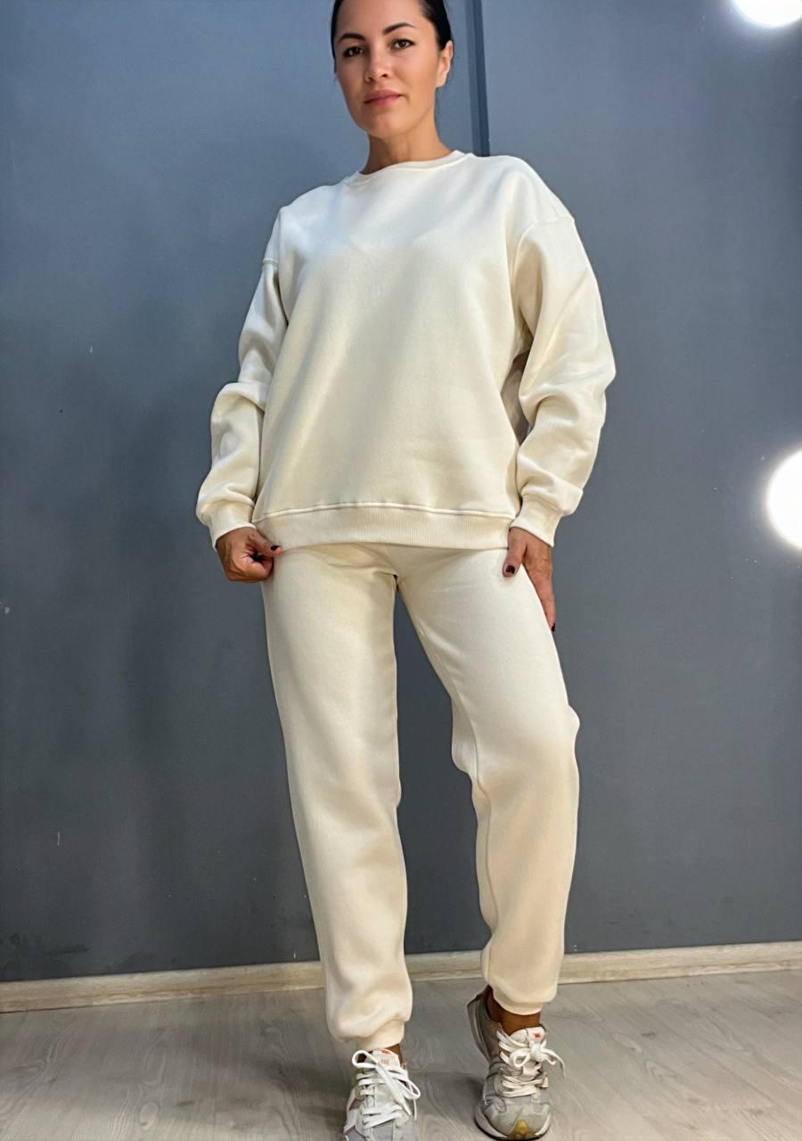 Брюки женские PEPPER MINT 24-13 спортивные джоггеры резинка на талии утепленные S Молочный (921) Брюки женские PEPPER MINT 24-13 спортивные джоггеры резинка на талии утепленные S Молочный (921)