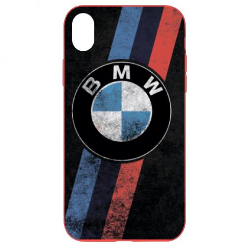 Чехол для iPhone XR BMW grunge logo