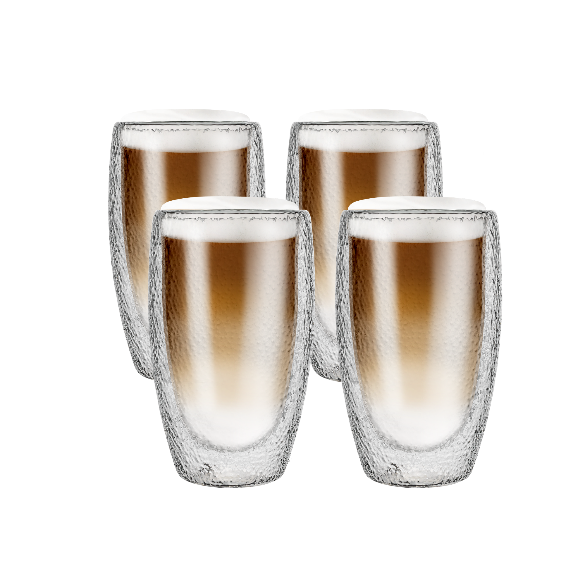 Набор термостойких стаканов с двойными стенками 450 мл 4 шт. (24375108) Набор термостойких стаканов с двойными стенками 450 мл 4 шт. (24375108)