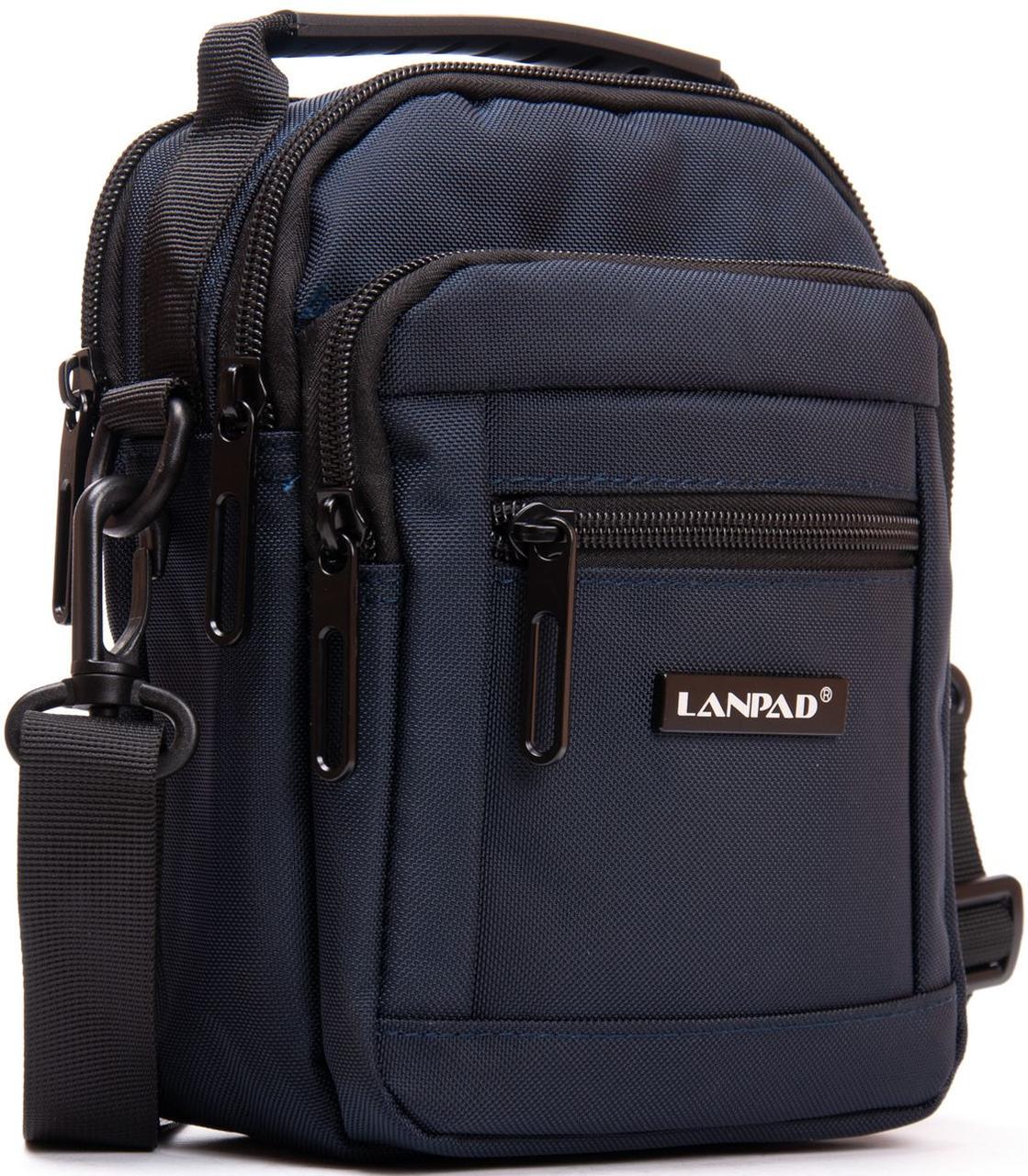 Сумка мужская Lanpad на плечо Синий