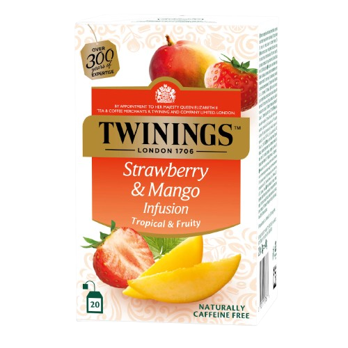 Чай фруктовий Twinings полуниця та манго 20 пакетиків (twn1018)