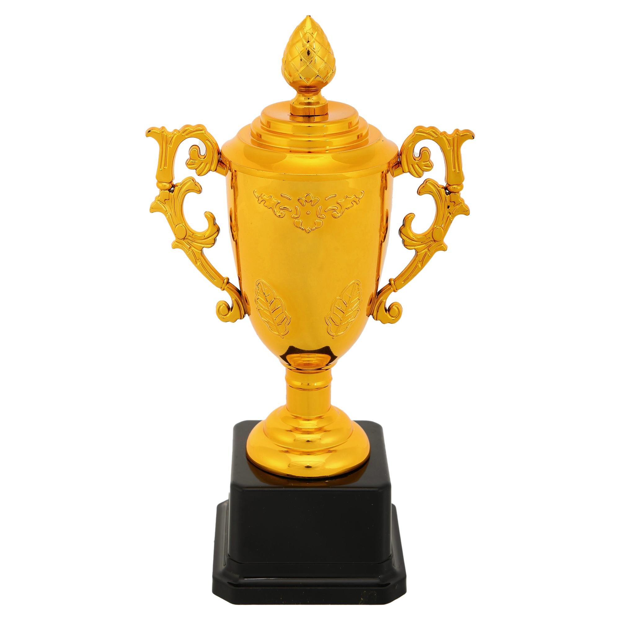 Кубок спортивный SP-Sport CS-031 с ручками и крышкой 21х12х6 см Золотой (CS-031)