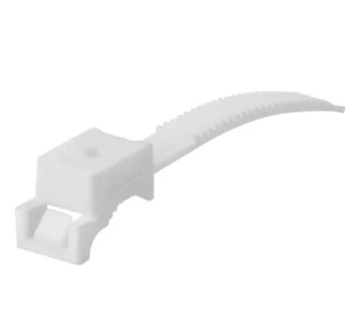 Тримач під дюбель з хомутом E.NEXT КР-25 нейлон ⌀ 12,5-25 мм х 80 мм 100 шт. (S0430028)