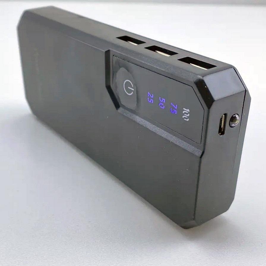 Портативная батарея Power Bank 3 USB с индикатором заряда 40000 mAh - фото 4