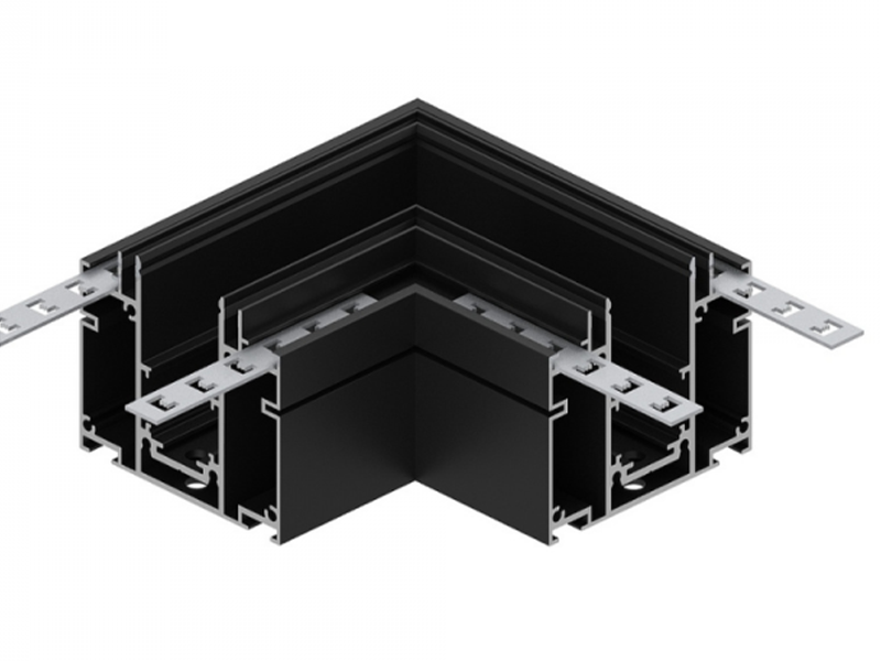 Соединитель угловой Ardero LD2030 для встроенного шинопровода CABM1003 Черный (9924)